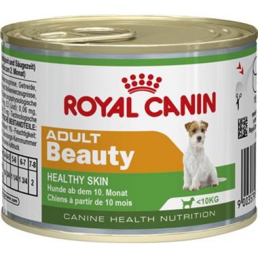 کنسرو  رویال کنین مخصوص سگ بالغ نژاد کوچک برای زیبایی پوست وکاهش ریزش مو/ 195 گرم/ Royal Canin Mini Adult Beauty